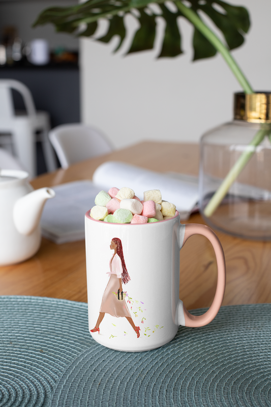 Walkingl Lady I Latte Mug