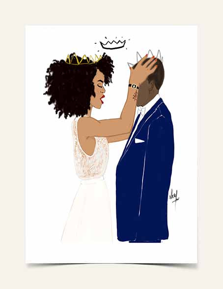 Black-Love Art Print