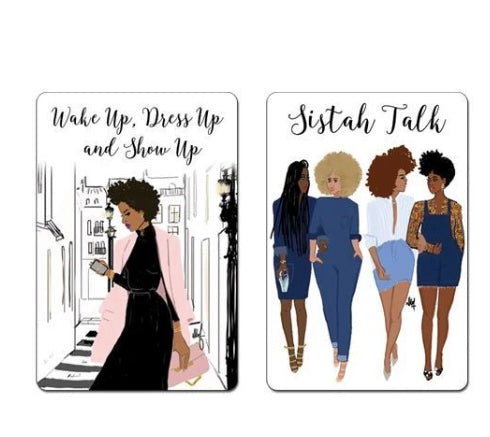 SISTAH TALK/SHOW UP MAGNET SET