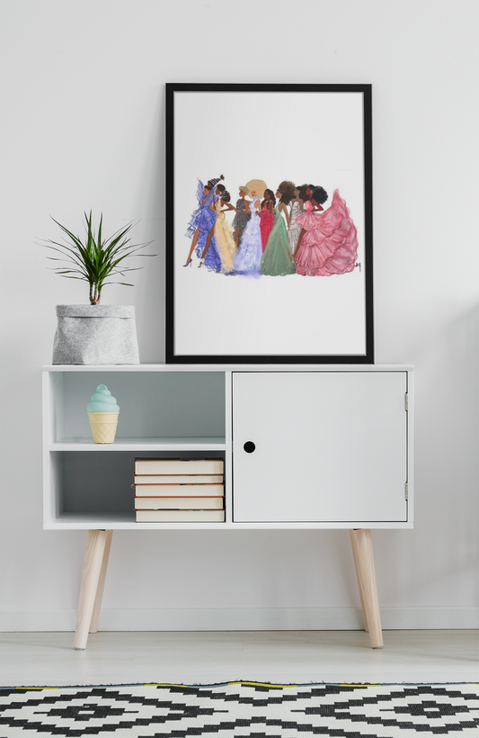 Sisters Love 5  I Art Print