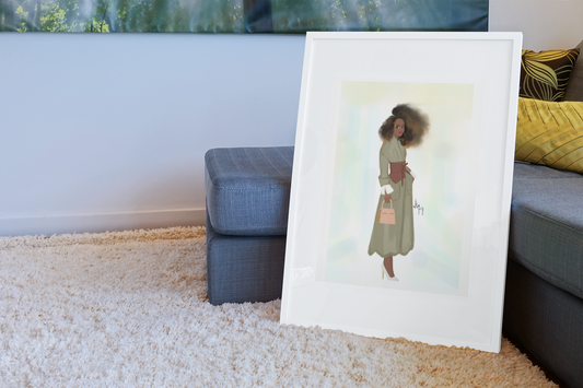 Lola Khaki Fine Art Print