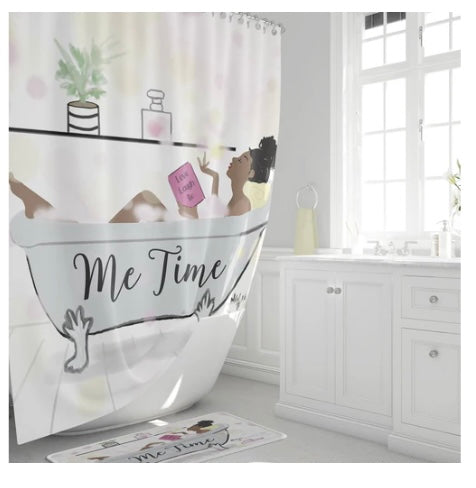 ME TIME SHOWER CURTAIN