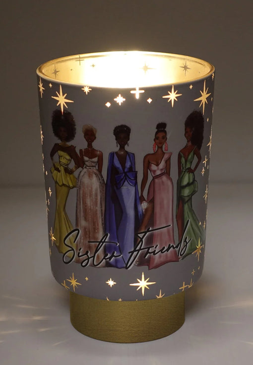 Sister Friends LED Candle