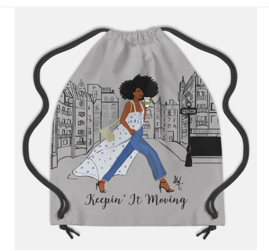 Keepin' it Moving Drawstring Backpack