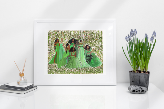 Sisters Love 9  I Art Print