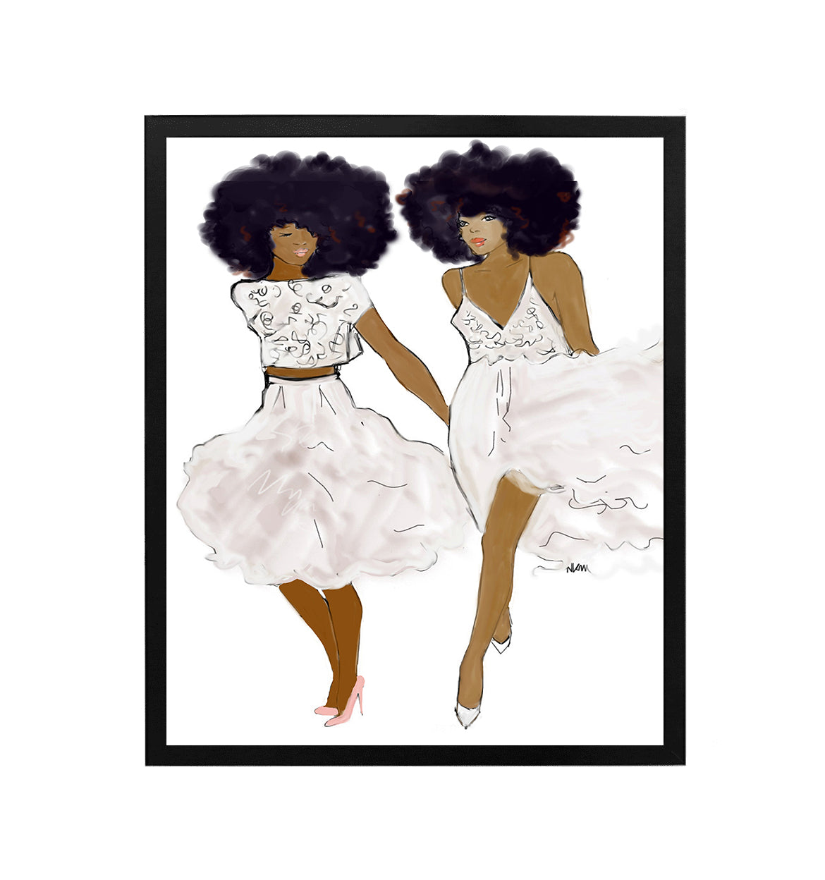 "Sister 's Love" | Art Print Nicholle