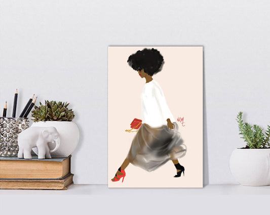 Sister walks  I Art Print